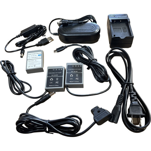 Bescor BLS50 Battery with Charger USB-C Dummy Battery AC Power Adapter Kit