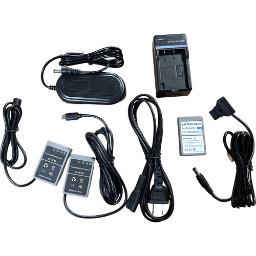 Bescor BLS50 Battery with Charger USB-C Dummy Battery AC Power Adapter Kit