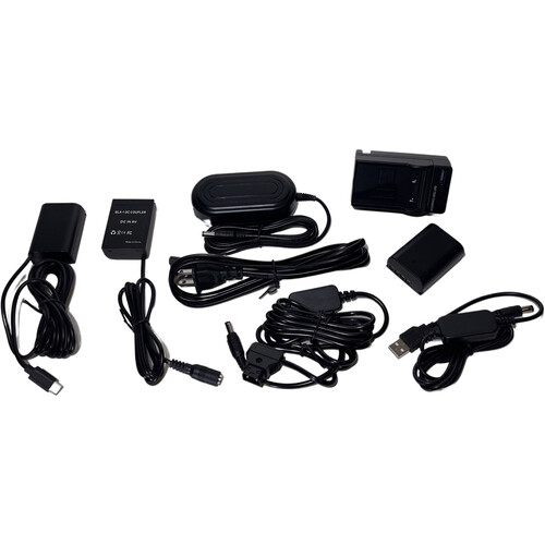 Bescor BLX-1 & USB-C Dummy Batteries D-TAP Adapter 5V USB Coupler BLX-1 Battery & Charger Kit