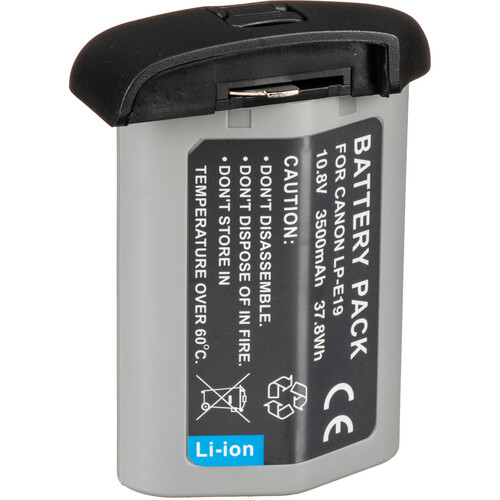 Bescor Canon LPE19 Rechargeable Battery Pack for Canon EOS-1D X Mark III DSLR Camera