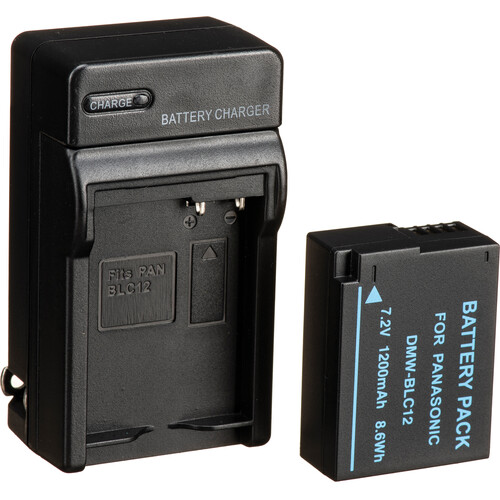 Bescor DMW-BLC12 Battery Charger Coupler AC Adapter & 5V USB Adapter Kit for Select Panasonic Cameras