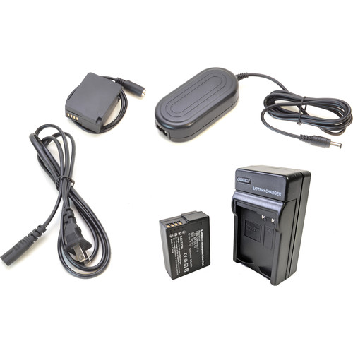 Bescor DMW-BLC12 Battery Charger Coupler & AC Adapter Kit for Select Panasonic Cameras
