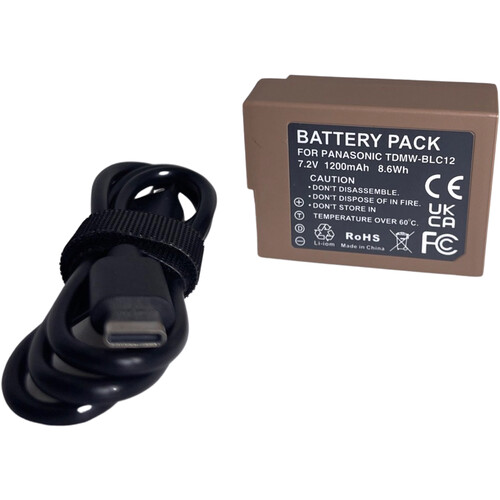 Bescor DMW-BLC12 Battery with USB-C Charging Port