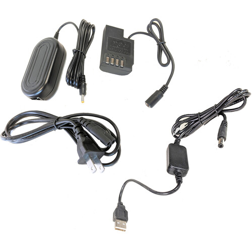 Bescor DMW-BLF19 Dummy Batteries with USB Type-C AC and USB Type-A Adapter Bundle