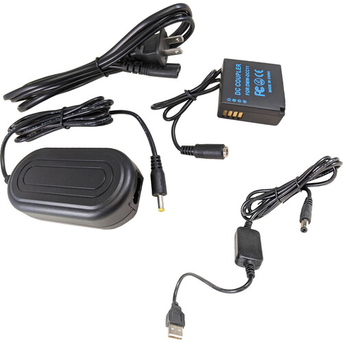Bescor DMW-BLG10 Coupler AC Adapter and 5V USB Power Converter Kit