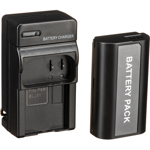 Bescor DMWBLJ31 Battery Charger Coupler & AC Adapter Kit for Lumix S1-Series Mirrorless Cameras