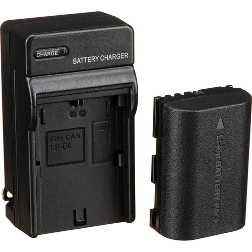 Bescor LPE6 Battery Charger Coupler & AC Adapter Kit for Select Canon Cameras
