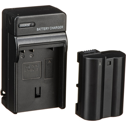 Bescor ENEL15 Battery & Charger Kit for Select Nikon Cameras