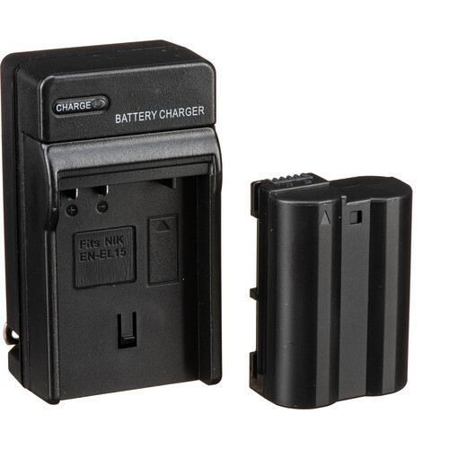 Bescor ENEL15 Battery Charger Coupler & AC Adapter Kit for Select Nikon Cameras