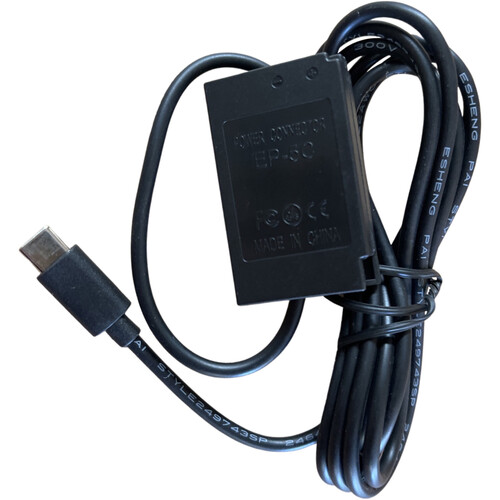 Bescor EN-EL20a Dummy Battery with USB Type-C Connector Kit