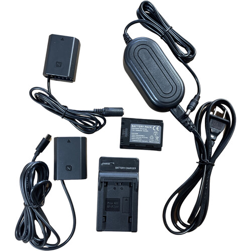 Bescor FZ100 Battery with Charger USB Type-C Dummy Battery & AC Power Adapter Kit