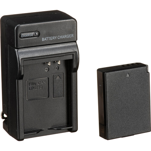 Bescor LPE10 Coupler Battery Charger AC Adapter & D-Tap Adapter Kit for Select Canon Cameras