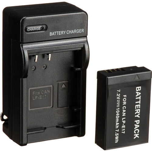 Bescor LPE17 Canon Battery Charger Coupler & AC Adapter Kit