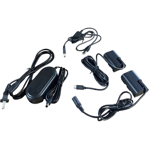 Bescor LP-E6 Dummy Battery with USB Type-C AC Adapter and USB Type-A Converter Kit