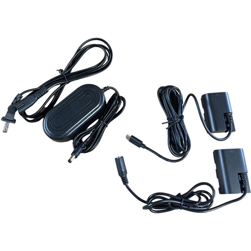 Bescor LP-E6 Dummy Battery with USB-Type C & AC Adapter Combo Kit