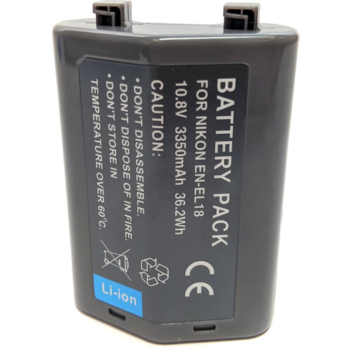Bescor Nikon EN-EL18C Style Lithium Ion Battery (10.8V 3350mAh)