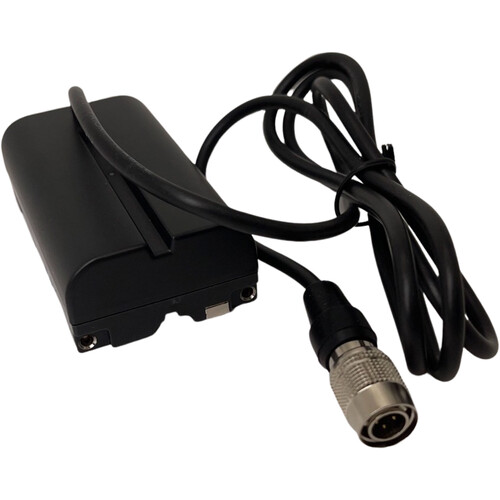 Bescor L-Series/NPF Dummy Battery to 4-Pin Hirose Connector (17.7