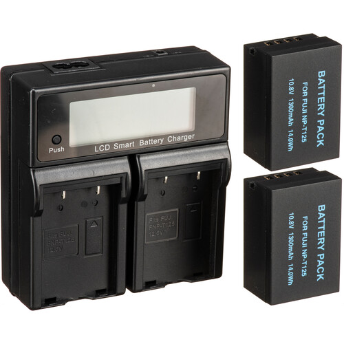 Bescor NPT125 Battery Charger Coupler & AC Adapter Kit for Select FUJIFILM Cameras