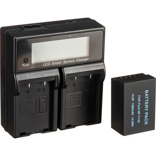 Bescor NPT125 Coupler Battery Charger AC Adapter & D-Tap Adapter Kit for Select FUJIFILM Cameras