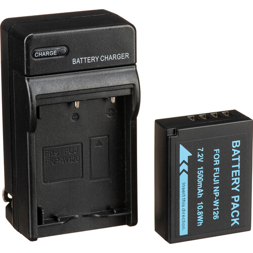 Bescor NPW126S Coupler Battery Charger AC Adapter & D-Tap Adapter Kit for Select FUJIFILM Cameras