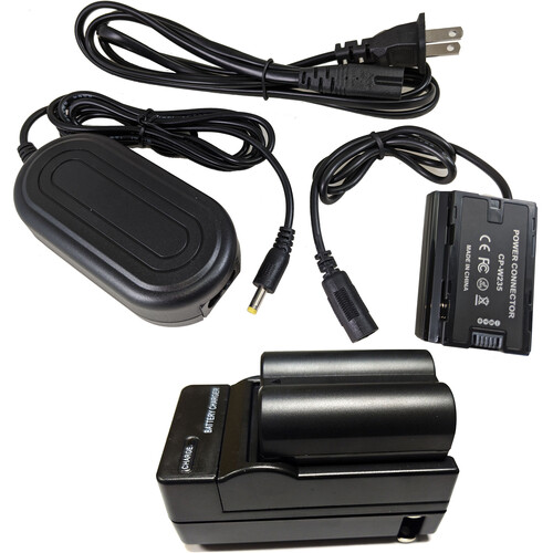 Bescor Fuji-Style NPW235 Battery Charger Coupler & AC Adapter Kit
