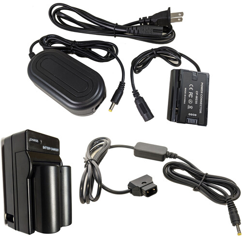 Bescor NPW235 Coupler Battery Charger AC Adapter & D-Tap Adapter Kit for FUJIFILM X-T4 Digital Camera