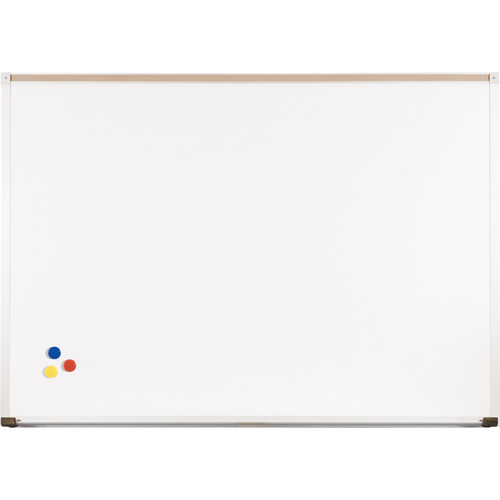 Best Rite Magne-Rite Whiteboard with Aluminum Trim & Map Rail (2 x 3')