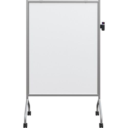 Best Rite Essentials Mobile Double-Sided Magnetic Whiteboard (Platinum 54 x 38.5