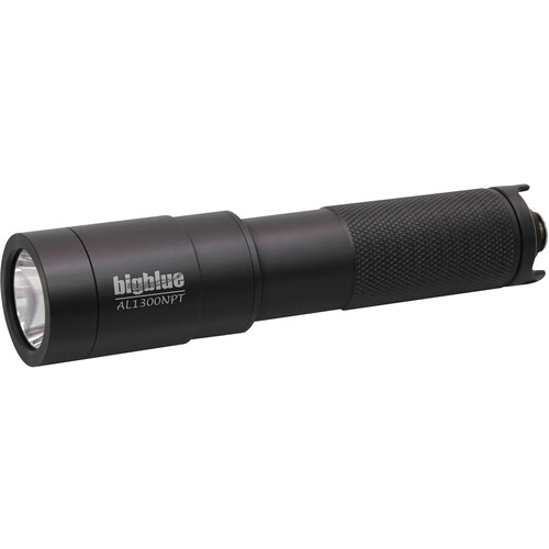 Bigblue AL1300NPT Narrow Beam Dive Light with Tail Switch (Black)