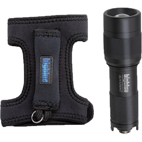 Bigblue AL450WMT Mini LED Dive Light with Wide Beam&nbspand Goodman Glove (Black)