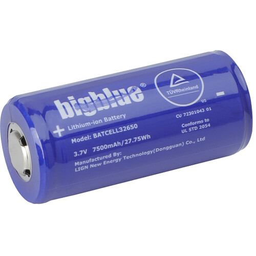Bigblue 32650 Li-Ion Battery Cell (7500mAh)