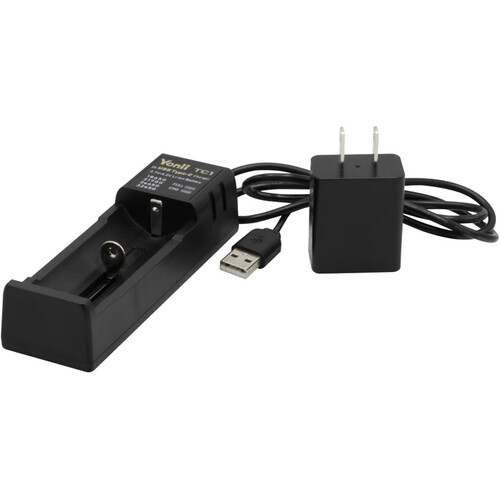 Bigblue One-Bay USB Charger for 18650 26650 or 32650 Batteries