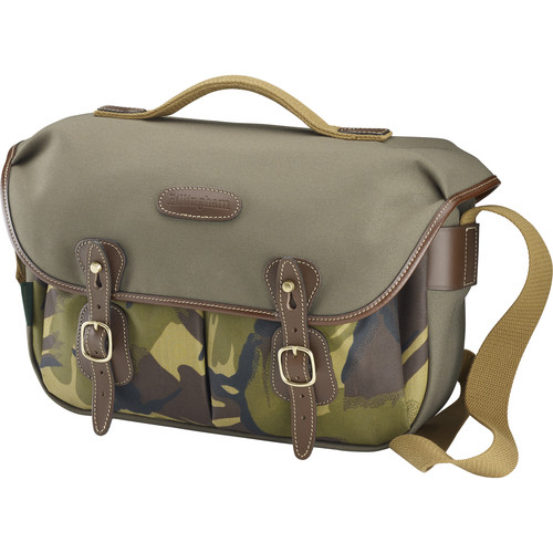 Billingham Hadley Pro Camera Bag (Sage Fibrenyte with Camo Front/Chocolate Leather)