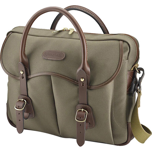 Billingham Thomas Briefcase and Laptop Bag (Sage FibreNyte / Chocolate Leather Trim)