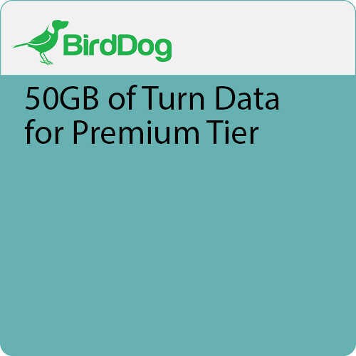 BirdDog TURN Data for Cloud Premium Tier (50GB)