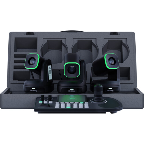 BirdDog 3 x X1 PTZ Cameras & KBD PTZ Controller Bundle (Black)