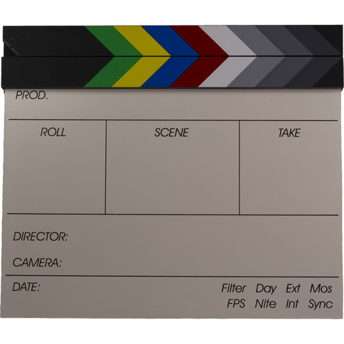 Birns & Sawyer Economy Masonite Slate with Color Clapper Sticks