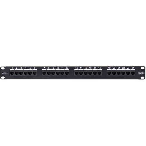Bittree DSGIGE124D 24-Port Cat 6 Unshielded Gigabit Ethernet Patch Panel