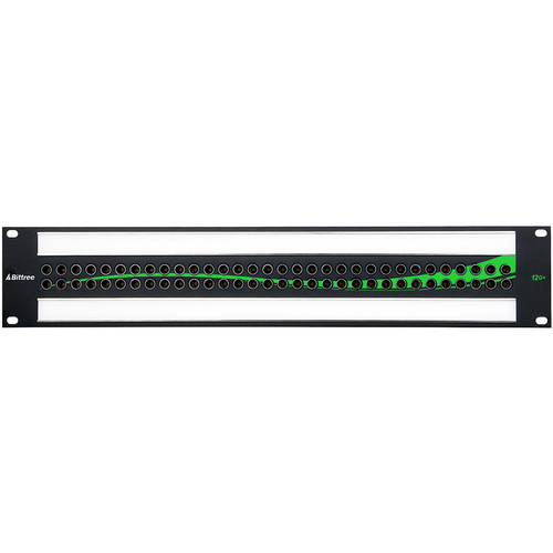 Bittree 2 x 32 64-Point 12 GHz 8K/4K Mini-WECO Midsize Video Patchbay (2 RU)