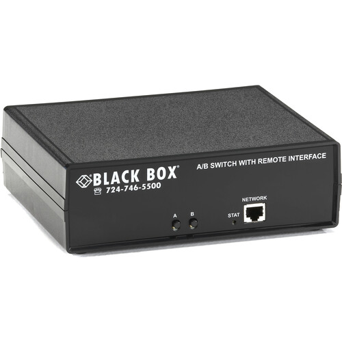 Black Box SW1046A DB9 A/B Switch with RS-232 and Ethernet Remote Control