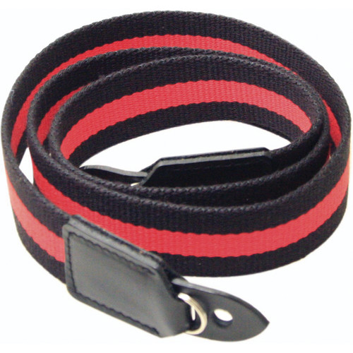 Black Label Bag Red Racing Stripe Canvas Camera Strap - 40