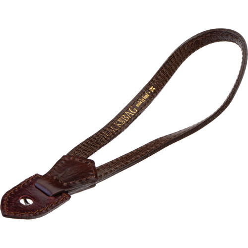 Black Label Bag Leather Wrist Strap (Brown)
