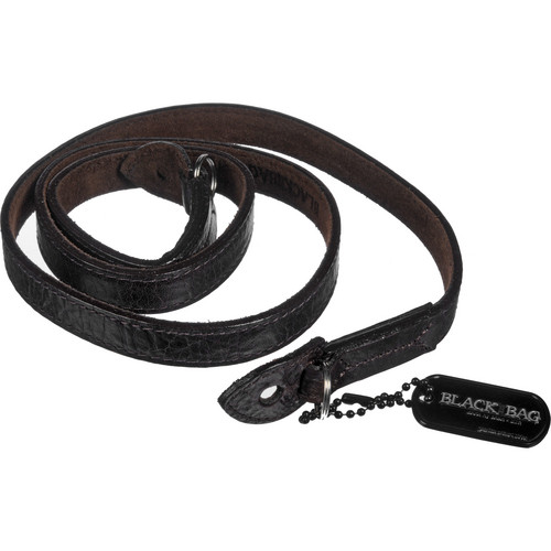 Black Label Bag Antique Italian Strap (Dark Brown)