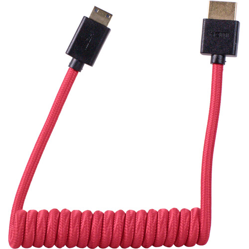 BLACKHAWK Coiled Mini-HDMI to HDMI Cable (12-24