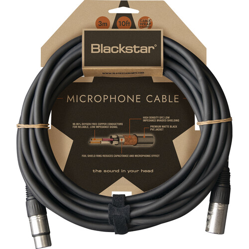 Blackstar XLR Male to XLR Female Microphone Cable (10')