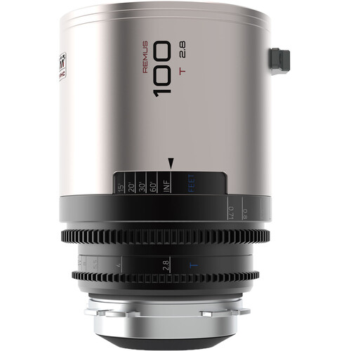 BLAZAR LENS Remus 100mm T2.8 Full-Frame 1.5x Anamorphic Lens (ARRI PL Silver Flare)