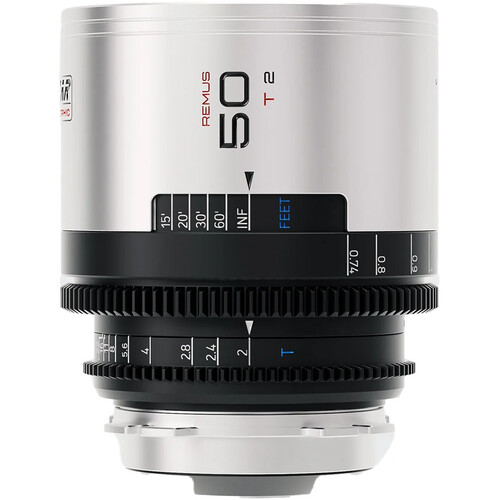 BLAZAR LENS Remus 50mm T2.0 Full-Frame 1.5x Anamorphic Lens (ARRI PL Silver Flare)