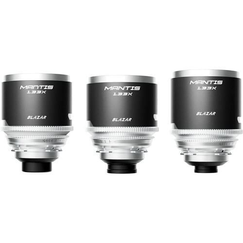 BLAZAR LENS MANTIS 1.33x Anamorphic 35/50/100mm 3-Lens Set (Sony E)