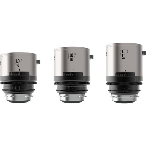 BLAZAR LENS Remus 45/65/100mm T2.0 Full-Frame 1.5x Anamorphic 3-Lens Kit with Case (ARRI PL Amber Flare)
