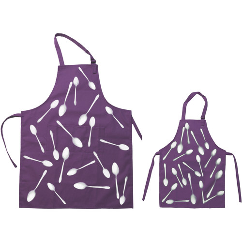 Cyanotype Store Cyanotype Apron (Adult- & Kids-Set Plum)